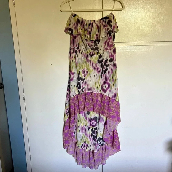 Anthropologie Lilka High-Low Hemline Strapless Tulle Dress - Picture 7 of 13